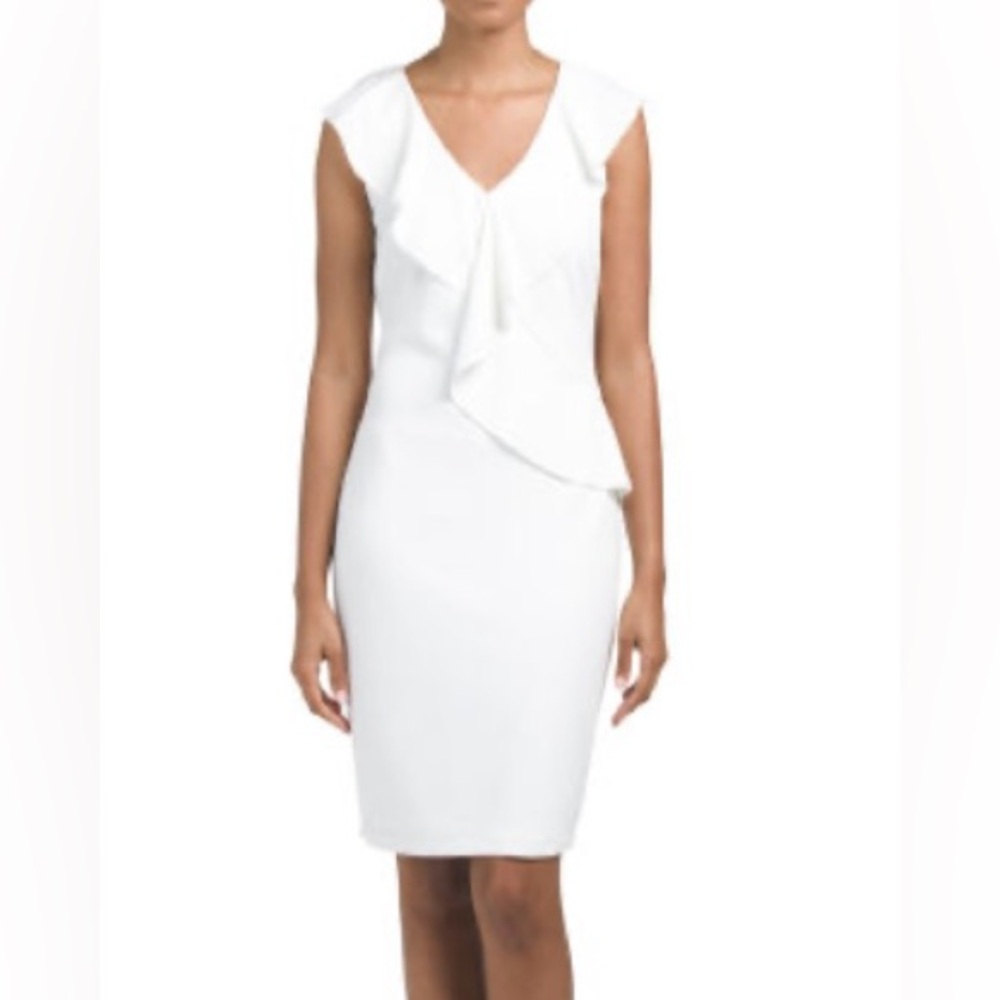 NWT Alexia Admor Asymmetrical Ruffle Dress